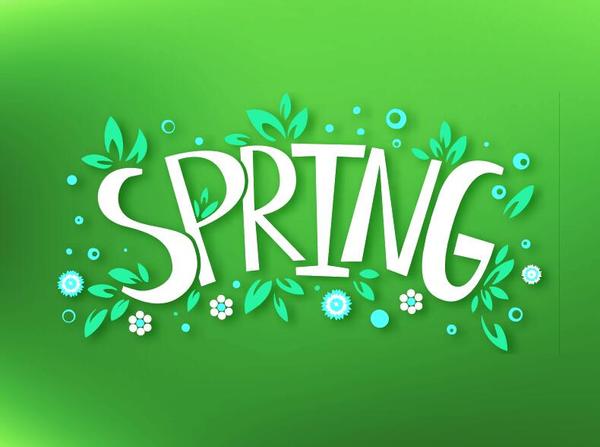 Fresh spring background art vector