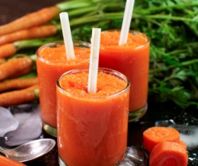 Freshly squeezed carrots Sorbet Stock Photo