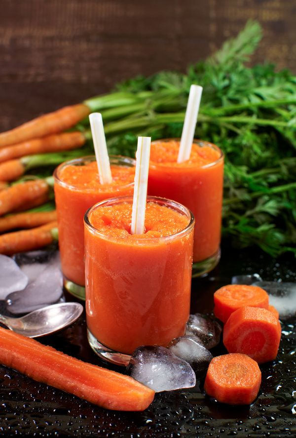 Freshly squeezed carrots Sorbet Stock Photo