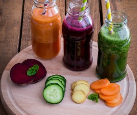 Freshly squeezed vegetable juice Stock Photo 03