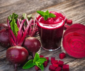 Freshly squeezed vegetable radish juice Stock Photo