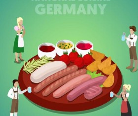 Germany cuisine vector