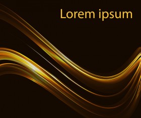 Gold abstract wave vector background illustration 04