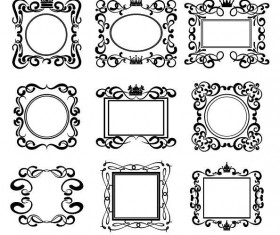 Hand drawn vector frames set free download