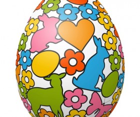 Hand drawn easter egg vector 04