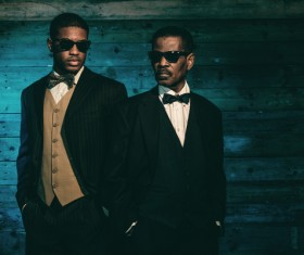 Handsome black skin man Stock Photo