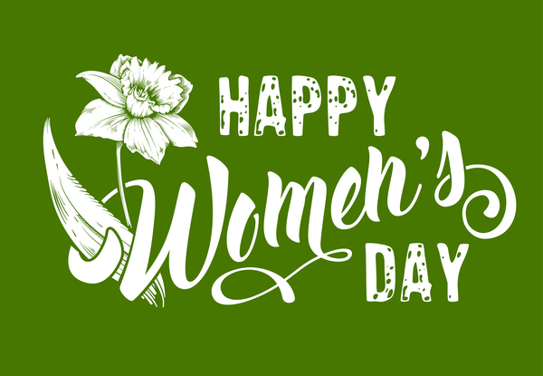 Happy womens day flower background vector 02