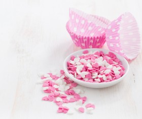 Heart shaped candy Stock Photo