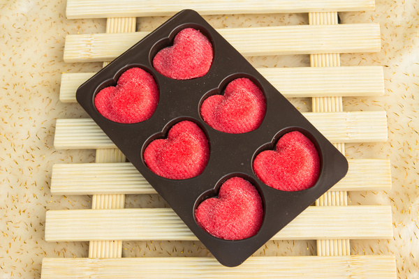 Heart shaped chocolate candy Stock Photo 02