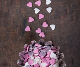 Heart shaped chocolate candy Stock Photo 03