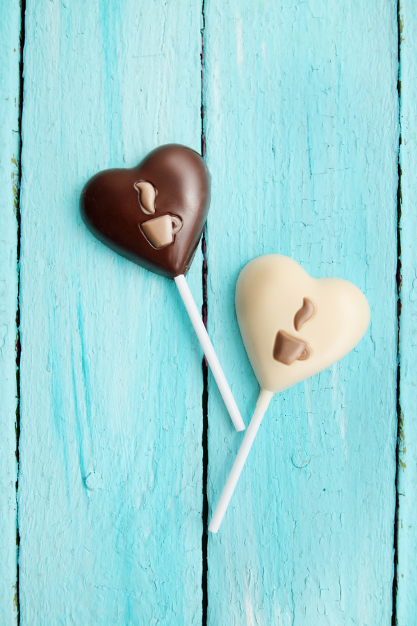 Heart shaped chocolate candy Stock Photo 05