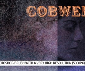 High resolution gobwebby Photoshop Brushes