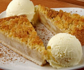 Ice cream and cake dessert Stock Photo 04