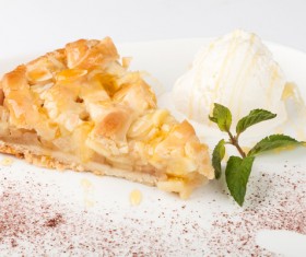 Ice cream and cake dessert Stock Photo 07