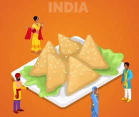 India cuisine vector design