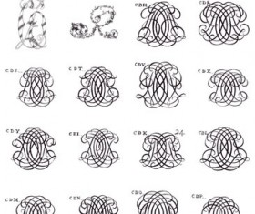 Initials Alphabet Photoshop Brushes