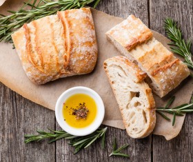 Italian ciabatta bread Stock Photo 02