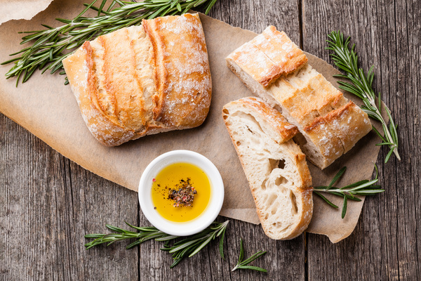 Italian ciabatta bread Stock Photo 02
