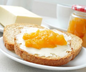 Jam cheese bread Stock Photo