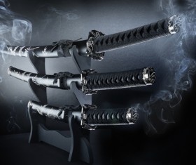 Japanese knife Stock Photo 03