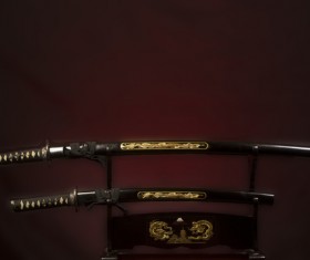 Japanese knife Stock Photo 09