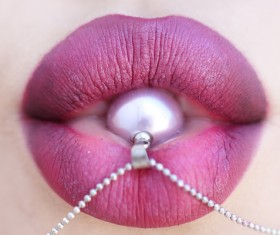 Jewelry in the mouth Stock Photo 04