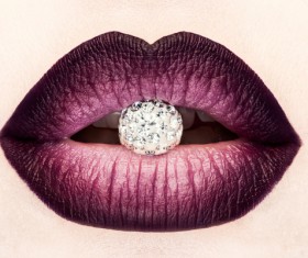 Jewelry in the mouth Stock Photo 05