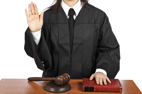 Judge Oath oath of allegiance a vow Stock Photo