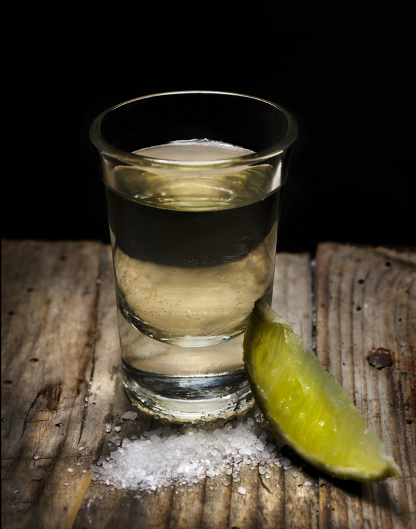 Lemon Salt and Tequila Stock Photo 01