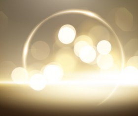 Light circles with halation effect background vector