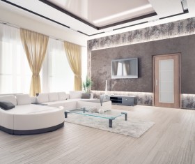 Luxury Living room Stock Photo 02
