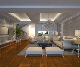 Luxury Living room Stock Photo 04