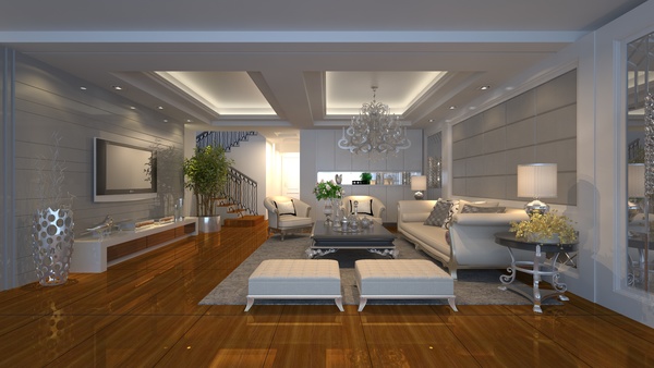 Luxury Living room Stock Photo 04