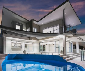 Luxury home with pool Stock Photo 04