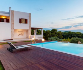 Luxury home with pool Stock Photo 06