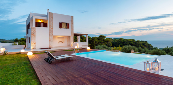 Luxury home with pool Stock Photo 06