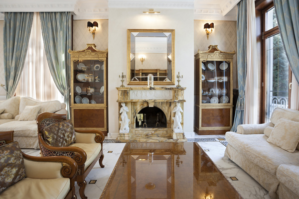 Luxury interior in a classic style Stock Photo 02