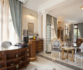 Luxury interior in a classic style Stock Photo 03