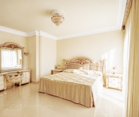 Luxury simple bedroom Stock Photo 01