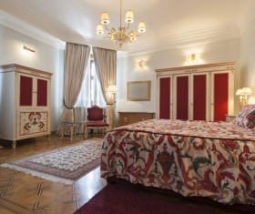 Luxury simple bedroom Stock Photo 04