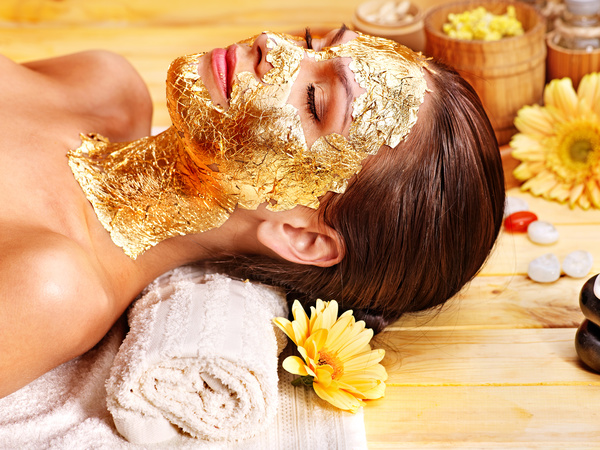 Make mask skin care lady Stock Photo 03