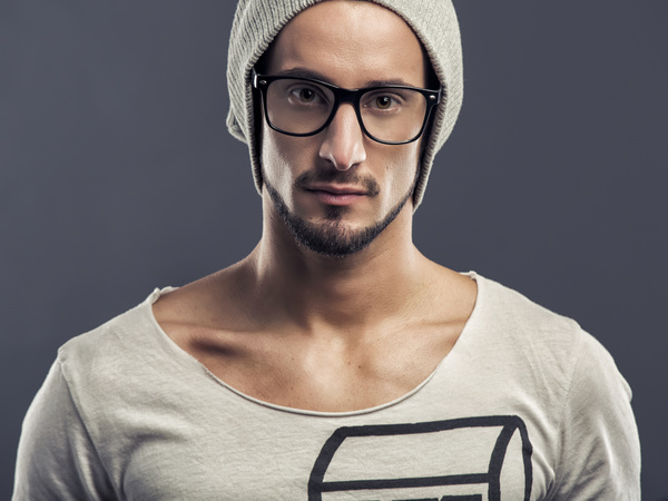 Man with glasses Stock Photo 02