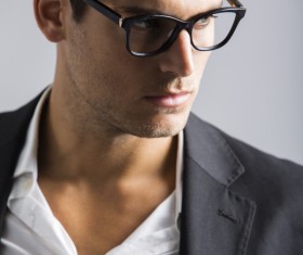 Man with glasses Stock Photo 07