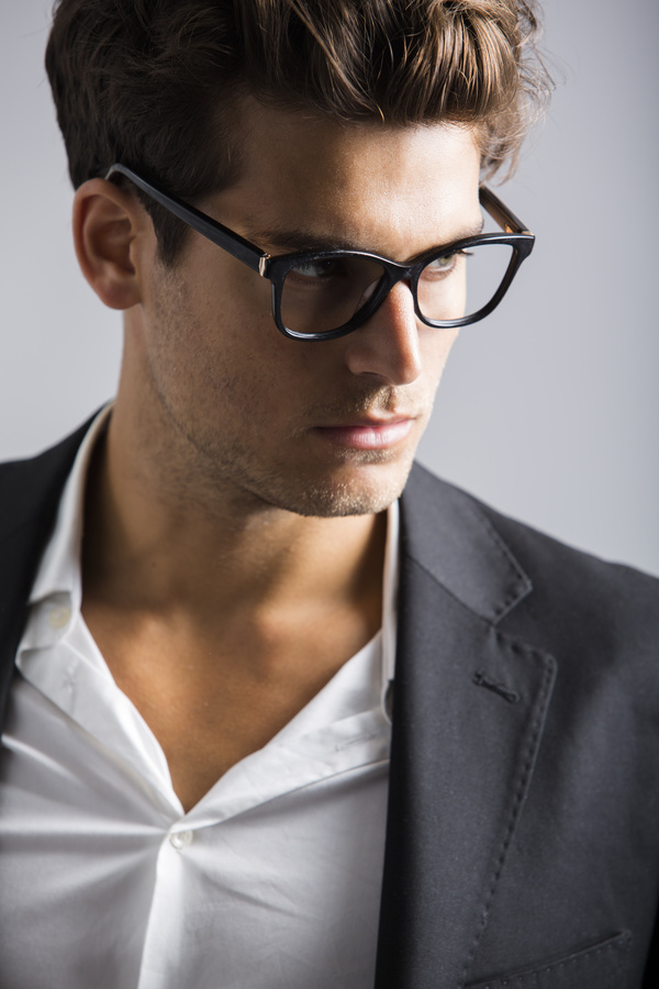 Man with glasses Stock Photo 07