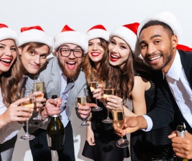 Men and women Holiday party Stock Photo 04