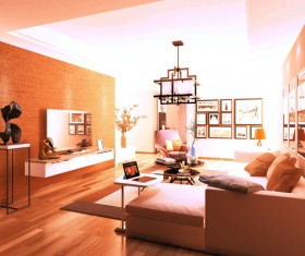 Modern decorative living room Stock Photo 02