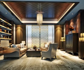 Modern decorative living room Stock Photo 04