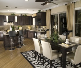Modern simple Open kitchen Stock Photo 03