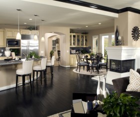 Modern simple Open kitchen Stock Photo 04