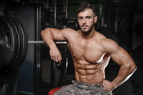 Muscle Fitness man Stock Photo 02